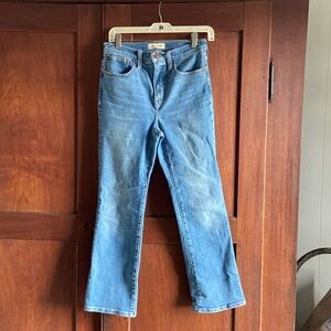 Madewell Cali Demi Boot jeans cropped size 26 high rise